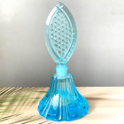 Art Deco Blue Czech Glass Vial Bottle For Perfume And Aroma Oils Perfume Bottle