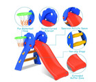 Costway Children Kids Toddlers Folding Slide With Bask