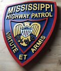Police Mississippi Highway Patrol 3d Routed Wood Patch Plaque Sign Custom Carved