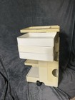Vintage 1970s Bieffeplast Joe Colombo White Boby Trolley Cart Stamped Signed Mcm