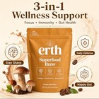 Earth Superfood Brew Coffee  With Collagen Mushroom Ashwagandha Support Focus  G