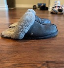 Ugg Scuffette Ii Sparkle Slippers Black Sheepskin Women s Size 7
