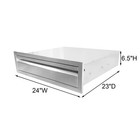 Outdoor Kitchen Drawers Stainless Steel Bbq Island Access Drawer 24 wx23 dx6 5 h