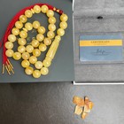 Natural Amber Misbaha Tasbih 33 Prayer Beads 12 8mm 49 9g