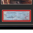 Gene Roddenberry Reproduction Signed Cancelled Check  Framed Display
