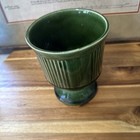 1980 Vtg Brush Pottery Green Pottery Planter Ceramic 5    Tall