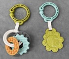 Fisher Price Sit Me Up Floor Seat Cute Sloth Replacement Part Pair Teethers Gear