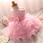 New Stunning Princess Flowergirl Wedding Baby Girls Dress Party Kids Clothes