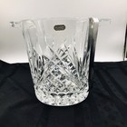 Jg Durand Villemont Crystal Champagne Ice Bucket 8  With Ss Tongs France Made