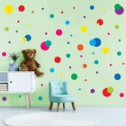 Home Wall Decals   255pcs   Colorful Polka Dot - Easy Peel And Stick Decor Stick