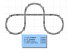 Lionel Fastrack 40x60 To A Double Figure 8 Track Layout Add-on-pack Design New