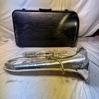 King 2280 Silver 4 Valve Baritone Horn Serial Number  141330