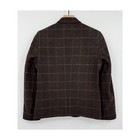 Class Club Blazer Boys 14 16 Brown Plaid Wool Blend Modern Fit Sport Coat