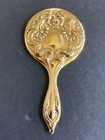 American Girl Doll lovely Antique Mini Gold Art Nouveau Hand purse doll Mirror 4