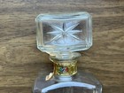 Vintage Schenley Whiskey Embossed Glass Bottle Decanter Cork Preowned