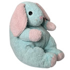 Ty Baby Bunnybaby Pillow Pal Plush 10  Blue Pink Nursery Rattle Retired 2000