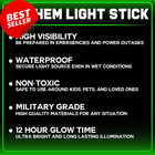 25 Emergency Glow Sticks  Ultra Bright  12hour Tactical Chem Lights For Survival