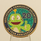 Geocaching Community Volunteer 20th Anniversary Challenge Coin  1 24