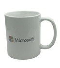 Vintage Microsoft White Ceramic Coffee Mug Windows Logo Powerpoint Excel Bing