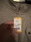Carhartt Relaxed Fit Quarter-zip Fleece Pullover Sweater 3xl Tall Beige