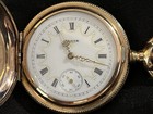 Antique Elgin Gold Filled 7 Jewels Full Hunter Pocket Watch Working Condition 