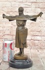 Signed Emmanuel Fremiet Bronze Credo Sculpture Figurative Fine Art Statue
