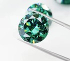 4 Ct Natural Green Diamond - Round Cut 10 50mm Vvs1 D Color Certified Stone 