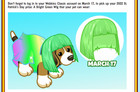 2022 Webkinz St  Patrick s Day Clothing Gift  Bright Green Wig