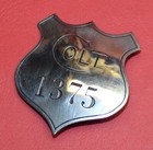 Colt Firearms Early Nickel Police   Security Guard Badge Whitehead   Hoag Co 
