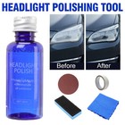 Pro Car Headlight Lens Restoration Repair Kit Polish Cleaner Cleaning Tool Usa
