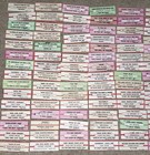 Large Lot Of 150 Original Jukebox 45 Record Title Strips  p127