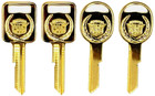 4 Cadillac Logo Oem Gold 2 A   2 B Ignition doors trunk Key Blanks Set B48 B49