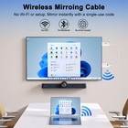 Wireless Hdmi Transmitter Receiver 1080p Mirror Computer To Tv Video Audio Files
