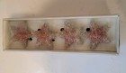Pier 1 Star Napkin Rings New Set Of 4 Starfish Sparkling Clear pink