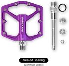 Rockbros Bike Pedals 9 16   Aluminum Alloy Flat Wide Platform Pedals 4 Bearings