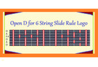 Open D Tuning For 6 String Logo Refrigerator Magnet