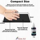 5 x4   Large Ink Pad Washable Stamp For Baby Footprint Black 