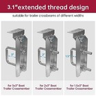 8 Pcs 8  Galvanized Swivel Top Bunk Bracket Kit With Hardware For 