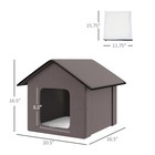 Heated Soft Cat Pet Bed Kitty House Indoor  Warm Shelter