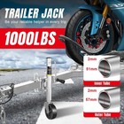 Torin 1000 Lbs Trailer Jack With Wheel  Heavy Duty Swivel 1 000 Lbs  Silver