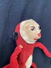 Vintage Dakin Dream Pets Monkey Plush Wood Chip Stuffed Animal Japan   Dirty   