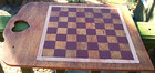Antique Primitive Handmade Wood Checkerboard Original Paint Game Board 14 