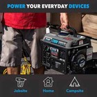 Pulsar G1200sg Portable Gas-powered Generator With Carrying Handle  1200w  Black