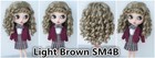 Jd031 1 12 1 8 1 4 1 3 Curly Bjd Wig From Size 3-4 Inch To 9-10inch Doll Hair