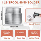 10 Pcs Stained Glass Supplies Set Include 1 Lb Spool 60 40 Solder For Stained Gl