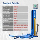 Xk M6200 Single Post Car Lift Auto Lift Manual Unlock Auto Repair 6200lb - 220v