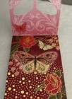 Set Of 2 Punch Studio 4 X 3    Jeweled Pocket Magnetic Notepads Butterflies New