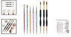 Complete 8pcs Nail Art Brush Set  Dual-ended For Ultimate Creativity