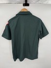 Boy Scouts Venturing Uniform Shirt Bsa Ladies Medium Green Pockets Patches