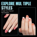 Tomicca Extra Short Coffin Nail Tips  240pcs Half Matte Press On Full Cover A   